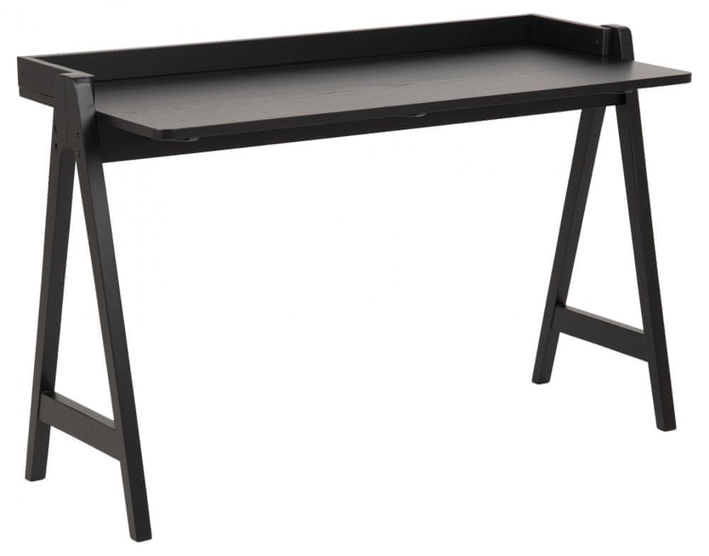 Design Scandinavia Pracovný stôl Miso, 105 cm, MDF, čierna